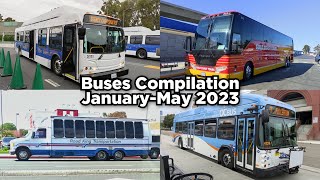 Buses Compilation  JanuaryMay 2023 [upl. by Alleon447]