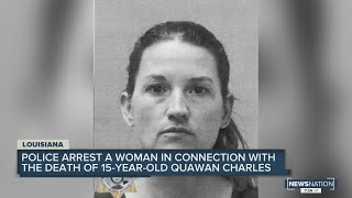 Authorities arrest woman in connection with the death of Quawan Charles [upl. by Myrah]