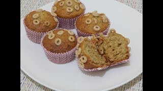 EASY HEALTHY BREAKFAST IDEAS Apple Muffins Recipe l Applesauce Cereal Muffin for Toddler amp Kids [upl. by Ekoorb97]