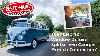 1967 LHD 13 Window Splitscreen Camper French Connection [upl. by Rue]