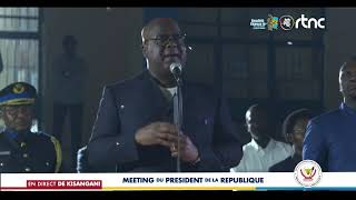 EN MEETING A KISANGANI FÉLIX TSHISEKEDI ÉVOQUE LE CHANGEMENT DE LA CONSTITUTION [upl. by Eojyllib111]