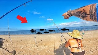 Insane Action Fishing From Land Catch Clean amp Cook [upl. by Giesecke]