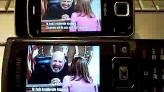 Nokia N96 vs Samsung P960 Mobile TV [upl. by Kcirdahc865]