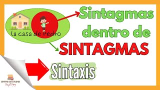 SINTAGMAS dentro de sintagmas ► Análisis SINTÁCTICO  sintaxis [upl. by Levey671]