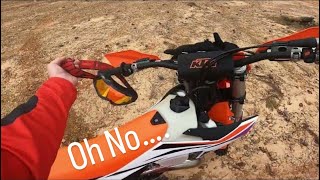 2024 KTM 300XC First Ride I GOT LOST IN THE WOODS [upl. by Nikal]