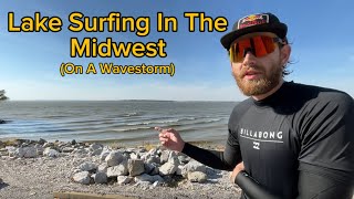 Lake Surfing In The Midwest On A Wavestorm [upl. by Yorztif]