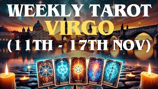 Virgo Weekly Tarot Reading  November 1117 2024  Resolve Problems amp Attract Abundance [upl. by Horacio439]