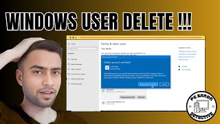 How to Delete a User on Windows 10 [upl. by Annovad352]