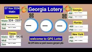 🔴 Résultat Georgia lotery matin en direct 07 Nov 2024 tennesseeendirect boulcho [upl. by Hermie163]