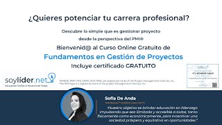 Curso y Certificación GRATUITO “Fundamentos en Gestión de Proyectos” desde la perspectiva del PMI® [upl. by Tabshey]