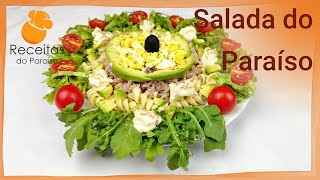 SALADA DO PARAÍSO muito rápida de fazer saborosa e muito saudável  🍎 Receitas do Paraíso [upl. by Denver]