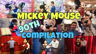 Happy 90th Birthday Mickey Mouse MeetnGreet Compilation [upl. by Pearlman]