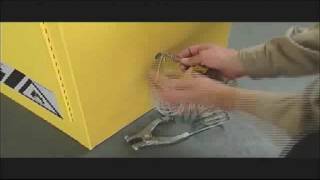 How To Attach Your Earthing Cable To Your Justrite Flammable Cabinet [upl. by Neau]