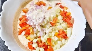 Easy And Tasty Rayta Recipe।Rayat Banane Ki Vidhi।Onion Tomato Rayta।Easy Rayta। Rayta। Simple Rayta [upl. by Droffats]