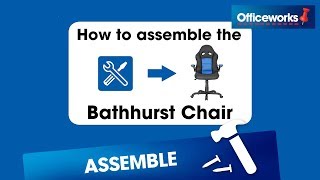 Bathurst High Back Chair Assembly Instructions [upl. by Annairoc213]