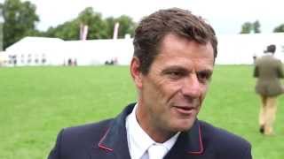 Frances Cedric Lyard starts 2015 Land Rover Burghley Horse Trials in style [upl. by Ettenej752]