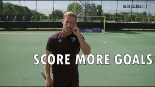 Score more goals with these 3 tips Hertzberger TV Field Hockey tutorial [upl. by Rofotsirk]