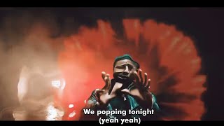 Falz ft Shaybo amp Phyno  Popping tonight Lyrics video [upl. by Nura]