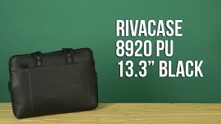 Распаковка RIVACASE 8920 PU 133 Black [upl. by Jerrol185]