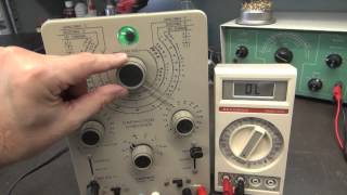 Heathkit IT28 Capacitor Checker Repair plus demo Vintage Test gear how to [upl. by Ailgna]