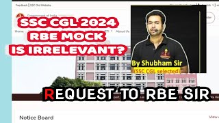 ssc ssc cgl 2024 mains tier 2 rbe mock is irrelevant Shubham jain sir [upl. by Myers]