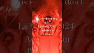 La Merce Festival Barcelona 🎇🎆la merce 2024 shorts cultura shortvideo ytshorts fun festaty [upl. by Htebazileyram]