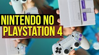 JOGANDO JOGOS de SUPER NINTENDO no PLAYSTATION 4 [upl. by Barnaba]