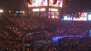 LYON CROWD BUTCH CHANT DURING AD BREAK AT WWE SMACKDOWN FRANCE [upl. by Ynnob]