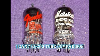 Marshall ECC83 vs Fender 7025 12AX7 Tube Comparison China vs Russia to sell on ebay [upl. by Hamimej324]