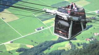 Stanserhorn Funicular amp Cabrio Cable Car [upl. by Annuahs]