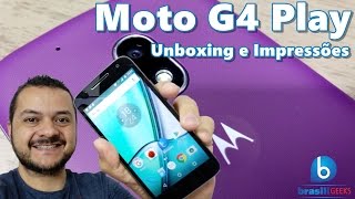 Conheça o Moto G4 mais barato  Moto G4 Play  Unboxing e Impressões em Português [upl. by Anela]