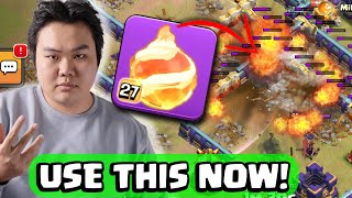 NEW FIREBALL  ZAP QUAKE TRICK DELETES ENTIRE BASES Clash of Clans [upl. by Astri]