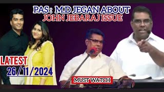 Divorce issuePasMD jegan about john jebaraj  supermdjeganmessages johnjebaraj mdjeganmessage [upl. by Ahar777]