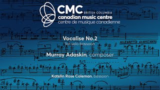 Vocalise No 2 by Murray Adaskin [upl. by Connor]