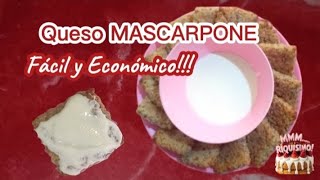 Queso MASCARPONE muy rico y económico quesocrema [upl. by Stephie]