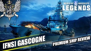 WoWS Legends  Gascogne  Premium Ship Review [upl. by Averir748]