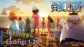 EVERY One Piece Ending  Outro in Order 120  HD [upl. by Emmer636]