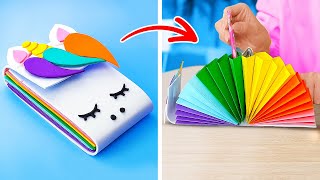 Genius School Hacks and DIY Stationery Projects You Wont Believe 📝✨ [upl. by Midan]