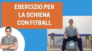 Mal di schiena un esercizio semplice con la fitball [upl. by Albert]