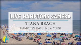 Hamptonscom  LIVE Tiana Beach Hampton Bays New York [upl. by Ayak]