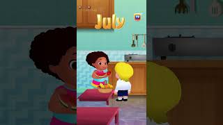 Months of the year song Shorts ChuChuTV NurseryRhymes KidsSongs kidsshorts learningsongs [upl. by Porett535]