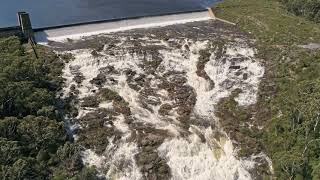 Cordeaux Dam spilling  March 2021 [upl. by Ava]