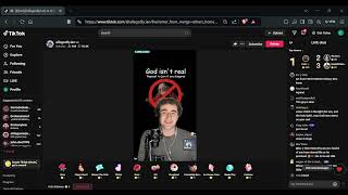 tiktok allegedlyian debate 9524 God isnt real [upl. by Anairda356]