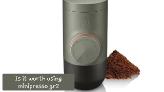 Minipresso GR 2 Review The Perfect Portable Espresso Maker [upl. by Ocirled746]