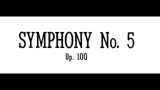 Prokofiev Symphony No 5 in Bflat Major Op 100 [upl. by Wonacott406]