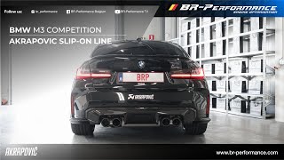 BMW S58 M3 amp M4 Sound Comparison  Stock vs Akrapovic  By BRPerformance [upl. by Niltac]