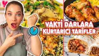 Çalışanlara Vakti Darlara 4 Kurtarıcı Tarif 🥘 [upl. by Tennek]