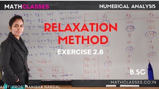 Relaxation Method  Relaxation Method Exercise 26  Numerical Analysis  BSc 3rd Year [upl. by Oman208]