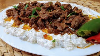 Alinazik Tarifi Etli Antep Usulü  Ali Nazik Nasıl Yapılır  Alinazik Kebap  Antep Yemekleri [upl. by Nnuahs]