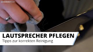 Lautsprecher richtig pflegen und reinigen Kratzer entfernen Fehler vermeiden [upl. by Ciapha]